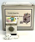 Phb Porcelain Hinged Trinket Box Washing Machine With Sock   Underwear Trinkets