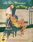 1959 Pepsi Cola Soda Advertisement Sexy Couple Woman Bathing Suit Vtg Print Ad