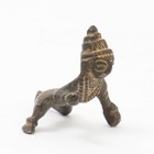 Antique Indian Crawling Krishna Bronze 19th C  Figurine Man 1-7 8  Long 47 G