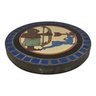 Flint Faience 1920s Vintage Pottery Zodiac Framed Tile Tabletop Wall Art