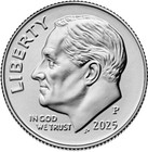 2025 P   D Roosevelt Dime - 10 Cent - Unc - Set 2 Coins
