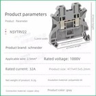 Nsytrv22 Nsytrv22ar Wh Bl Rd Pe Schneider Terminal Block 35mm Din Rail Mount