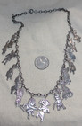 Vintage Native American Hopi Dancing Kachina Sterling Silver Charm Necklace 21 