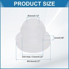 15pcs Rubber Grommets 5 5mm Drill Hole  3mm Id Hole Top Hat Hole Plug  Clear