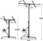 16ft Drywall Lift Panel 16 hoist Jack Lifter Rolling Caster Wheel Sheetrock Tool