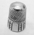 Antique Simon Bros Sterling Silver Thimble Size 10 27467