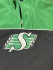 Reebok Cfl Saskatchewan Roughriders Football Pullover 1 4 Zip  Mens Xxl