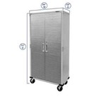 Seville Classics Ultrahd       2-door Rolling Storage Cabinet  36  W X 18  D X 72  H