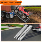 6000 Lbs Aluminum Trailer Ramps With 72  X 15  And Hook Ends For Safe Loading