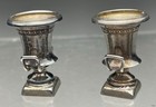 Pair Of Antique French Silver Hallmarked Dollhouse Urns   Champagne Buckets