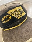 Vintage Gold Belt simon Sez Yes motocross Pit Hat 70 s Racer
