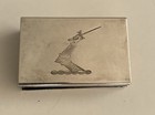Vintage Silver Match Safe   Antique Vesta Case