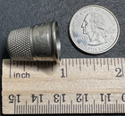 Antique Engraved Tiger Thimble H504