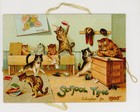 Cats  Louis Wain  School Time Calendar For 1905  Mechanical  Tuck 331