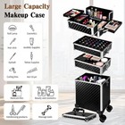 Makeup Train Case Professional Cosmetic Trolley Large Storage Organize