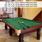 7-9ft Worsted Billiard Felt - Fast Speed Pool Table Cloth Cover W  Pre-cut Rails