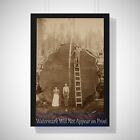 Antique Photo Large Sequoia Tree Logging Mark Twain Tree Vintage Photo Print