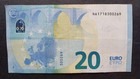 Austria 20 Euro 2015 Na-serie  Draghi Sign  Vf  Rare Plate N008    