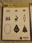 Stampin    Up  Christmas Stamp Lot     37 Stamps      5 Sets Holiday Crafts New