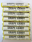 Pez  Vintage Grape Candy Refill Packs Large Font Stars Wrapper Made Usa Lot Of 8
