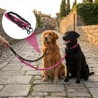 Dual Pet Leash Retractable Reflective Lead 360 Swivel Double Dog Walking Leash