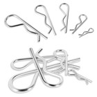 Bonxaxk 50 Pcs Cotter Pins Assortment Kit R Clips 5 Sizes 50pcs  Silver