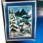 Vogart Crafts Hook-it Latch Hook Rug Kit Apine Village Snow  4807 New