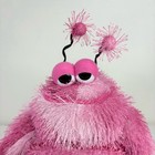 Furgles Monster Pink Plush Alien Belly Case Media Disc Holder Cd dvd Vintage