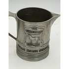 Vintage White Horse Scotch Whisky Metal Pub Pitchers Set Of 4 Cast Aluminum