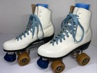 Women s Riedell Crown Pacer Roller Skates White Size 6 B Powell Peralta Bones