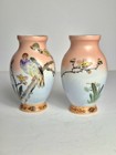 Rare Pair Japanese Porcelain Vases Attributed To Namikawa Sosuke Tokyo Mark