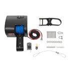35 Lbs Boat Saltwater Electric Anchor Winch With Wireless Remote Control Black