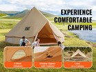Canvas Bell Tent 3m 4m 5m 6m 7m 4-season Camping Yurt Tent With Stove Jack