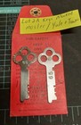              Vintage Mosler yale Americana State Bank Safe Deposit Keys             