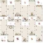 12 Pcs Magnetic Note Pads Christmas Designs 30 Sheets Perfect For Fridge