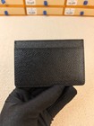 Louis Men   s Black Leather Slim Card Holder Card Case