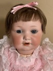 Rare 13  Antique Armand Marseille Am 971 A 6 m Bisque Sleep Teeth Doll  Wig - C1