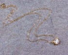 1ct Round Cut Moissanite Elegant Bezel Set Women s Anklet 14k Yellow Gold Plated