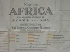 1922 Map Colonial Africa Mandates Railroads Slave Coast Belgian Congo Rhodesia