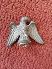 Rare Vintage Mid Century Brass Usa Us Flag Pole Top Topper Finial American Eagle