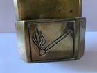 Vintage Brass Match Stuck Box Holder Wall Mount