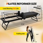 Foldable Pilates Reformer  Portable Pilates Machine Reformer With Springs  Cords
