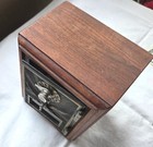 Vintage Post Office Box Coin Bank  Combination Lock  Brass Door W Eagle 