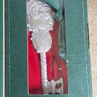 Longaberger Pewter Santa Key Set 2001 2003 Magic Christmas Ornaments With Boxes