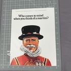 Vintage Beefeater Gin Martini Print Ad 1976 Bar Garage Decor Man Cave Art