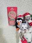 Vintage Coca Cola  Polar Bear Plush Toy Bean Bags With Tags  Glasses  Car  Tin