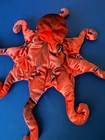 Folkmanis Maroon Red Plush Velvet Large Realistic Ocean Octopus Puppet