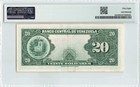 Venezuela 20 Bolivares 1951  P-32a  Pmg 58 Choice A unc  Rare Grade  F1489182 