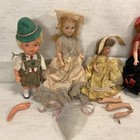 Lot Of 6 Antique Vintage Dolls Compo Wood Porcelain Hooked Body Open Close Eyes