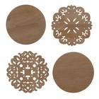 Wood Applique Onlay Wood Decal Exquisite Unpainted Decoration Home Cabinet